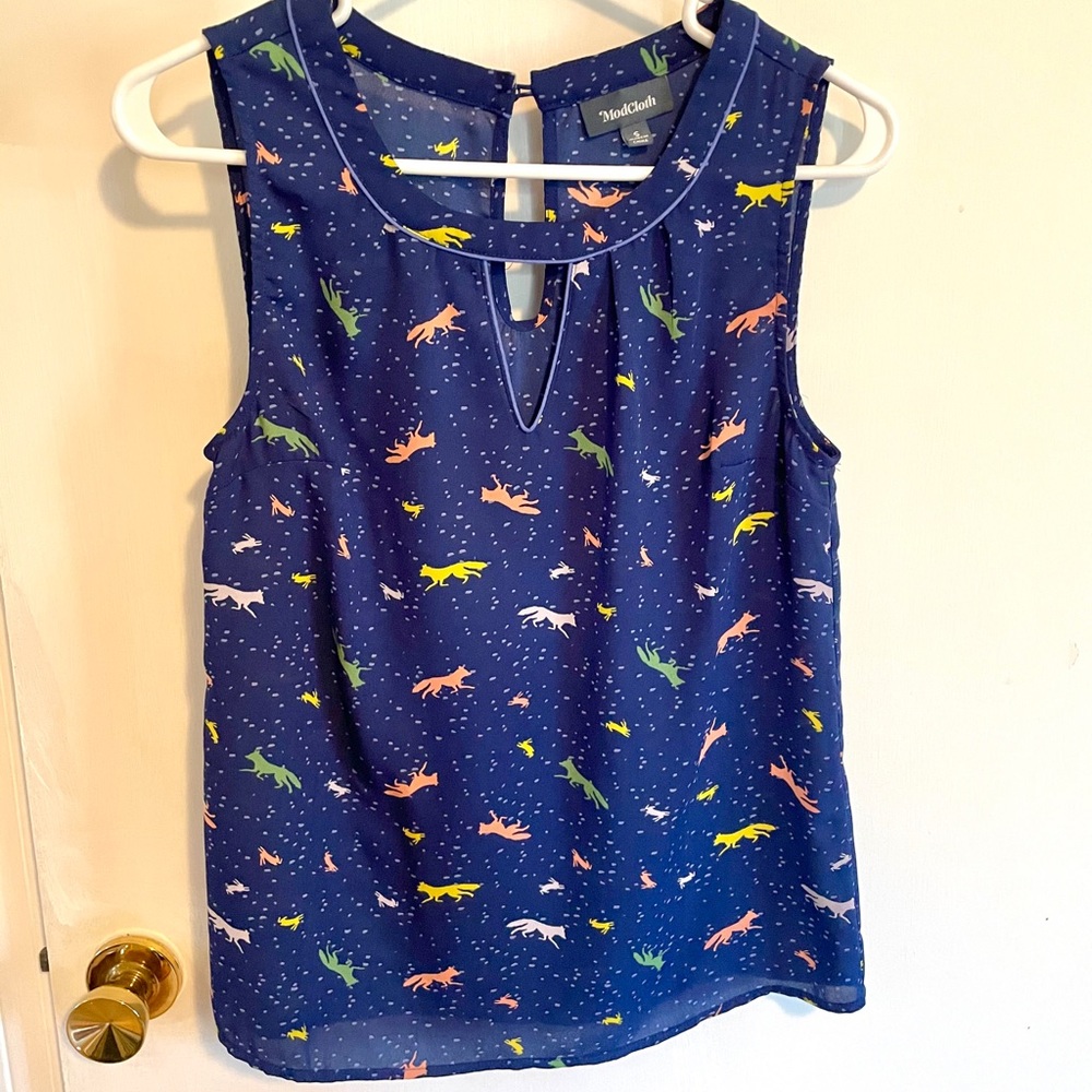 Modcloth Fox & Rabbit Tank Top